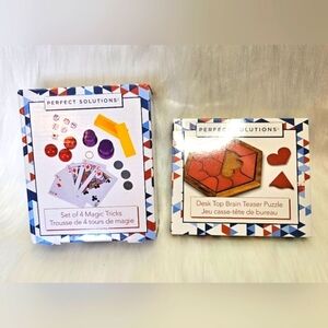 Perfect Solutions Magician Impressive Magic Trick 4 Set & Desktop Puzzle (New)